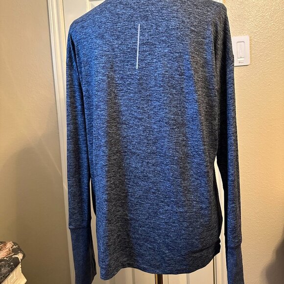 Nike Dri-FIT Heather Gray 1/4 Zip Pullover Running Top Size Medium - Picture 3 of 7